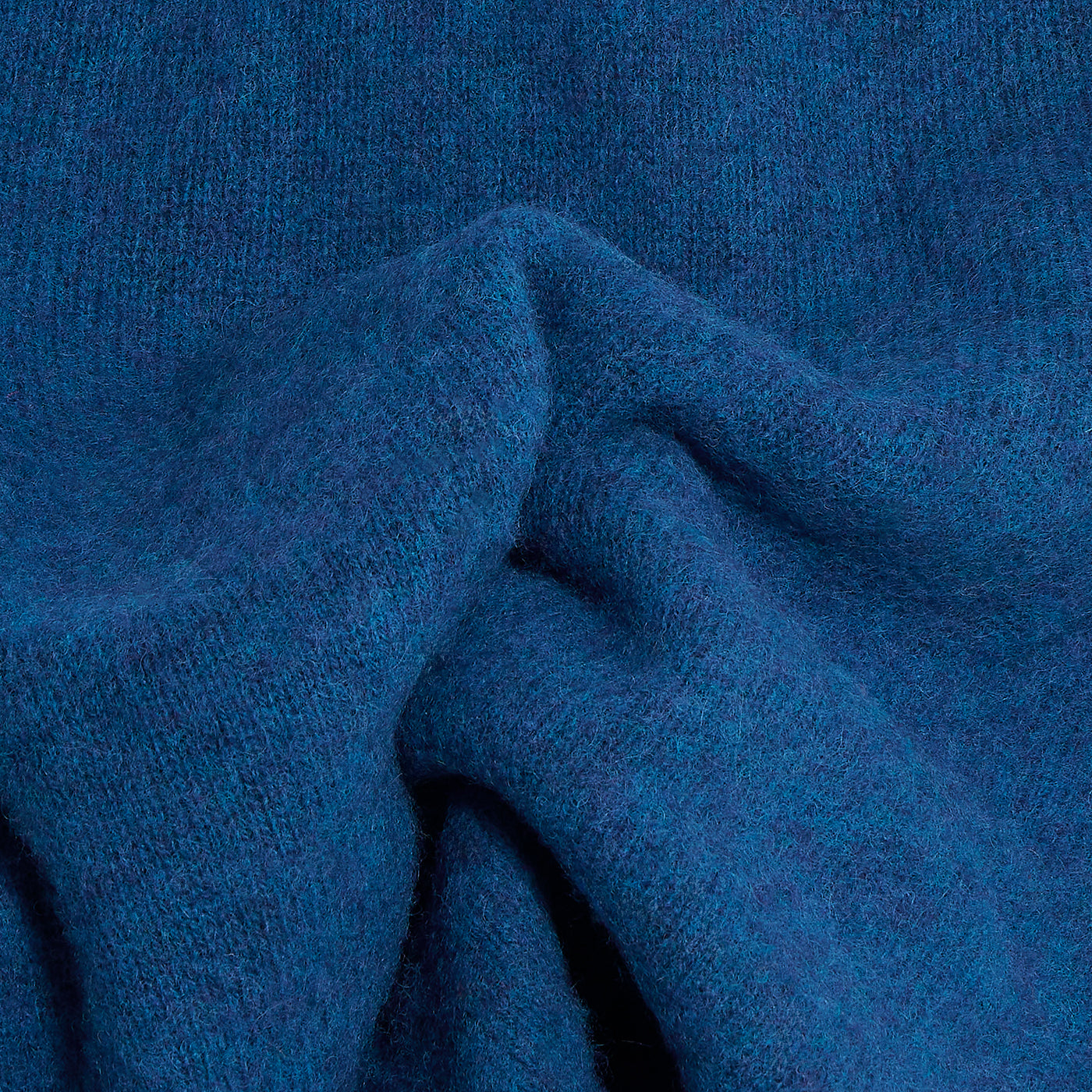 Collo alto raglan brushed shetland neptune Monsieur