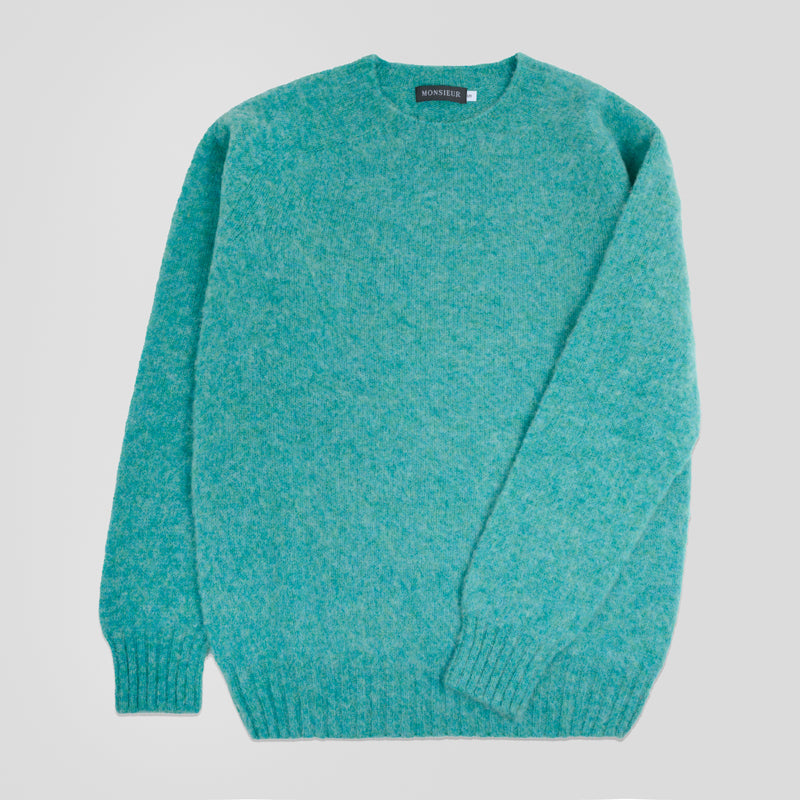 Girocollo raglan brushed shetland Marble Gemstone Monsieur