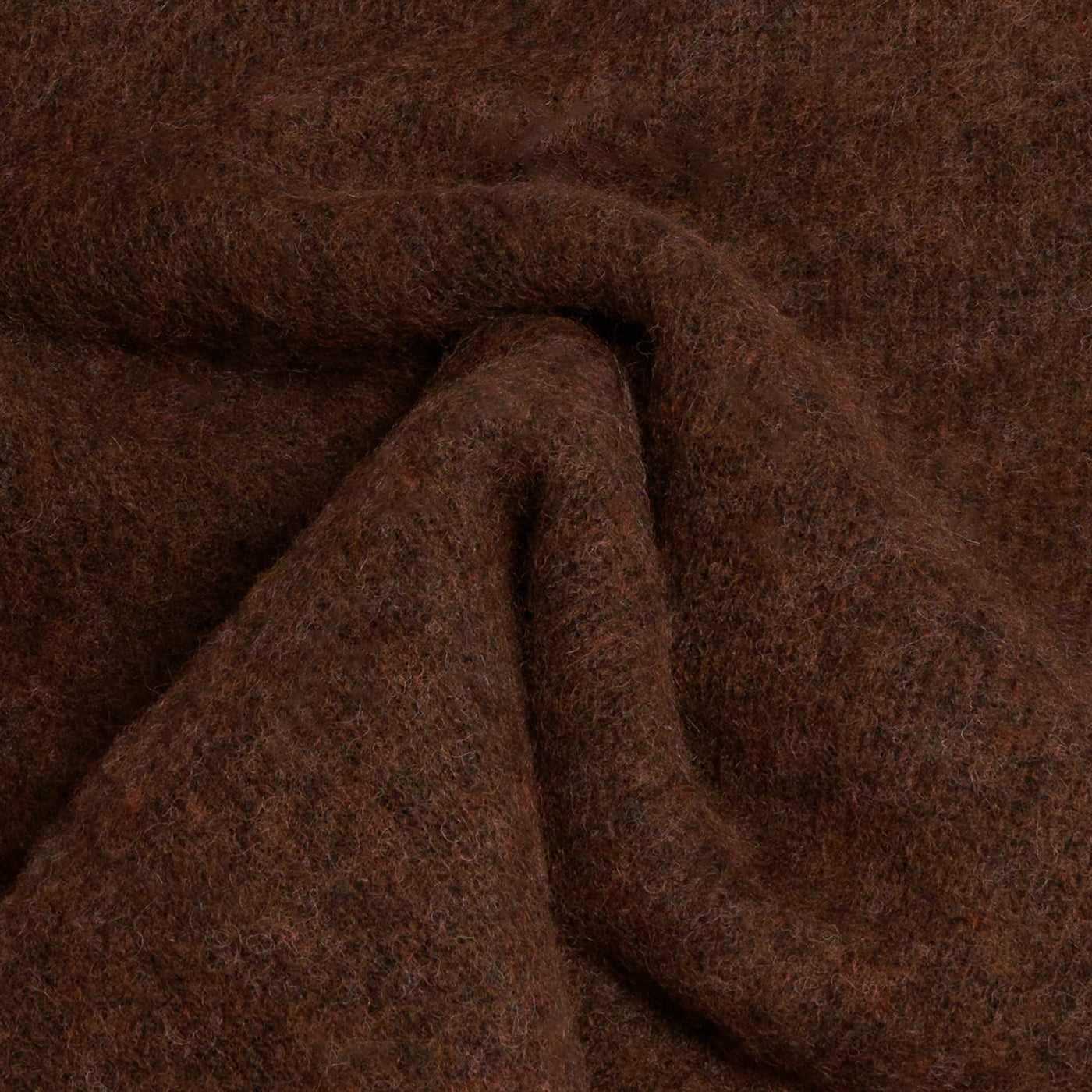 Girocollo raglan brushed shetland marron Monsieur