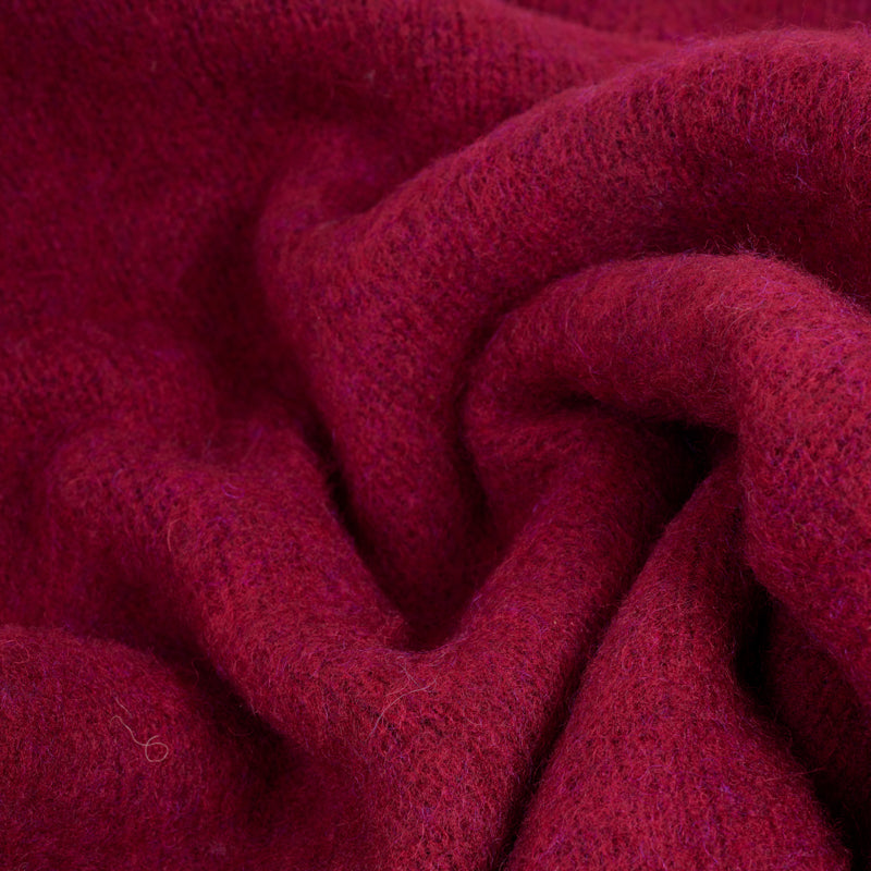 Girocollo raglan brushed shetland Bordeaux Mix Monsieur