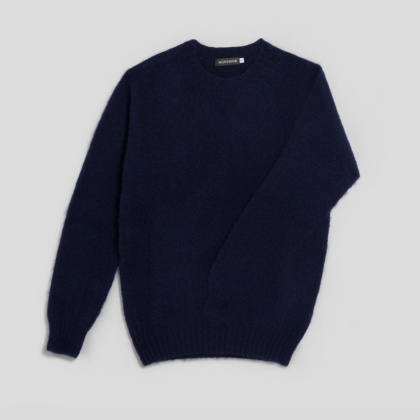 Girocollo raglan brushed shetland navy Monsieur