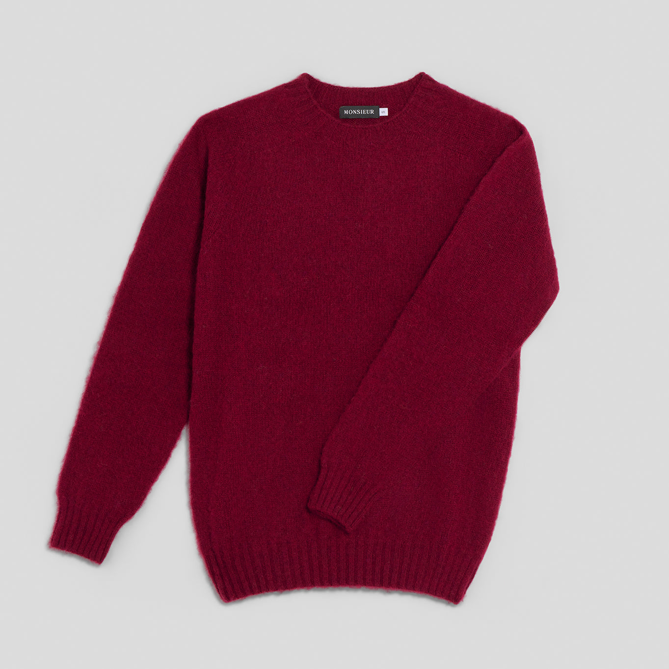 Girocollo raglan brushed shetland claret Monsieur