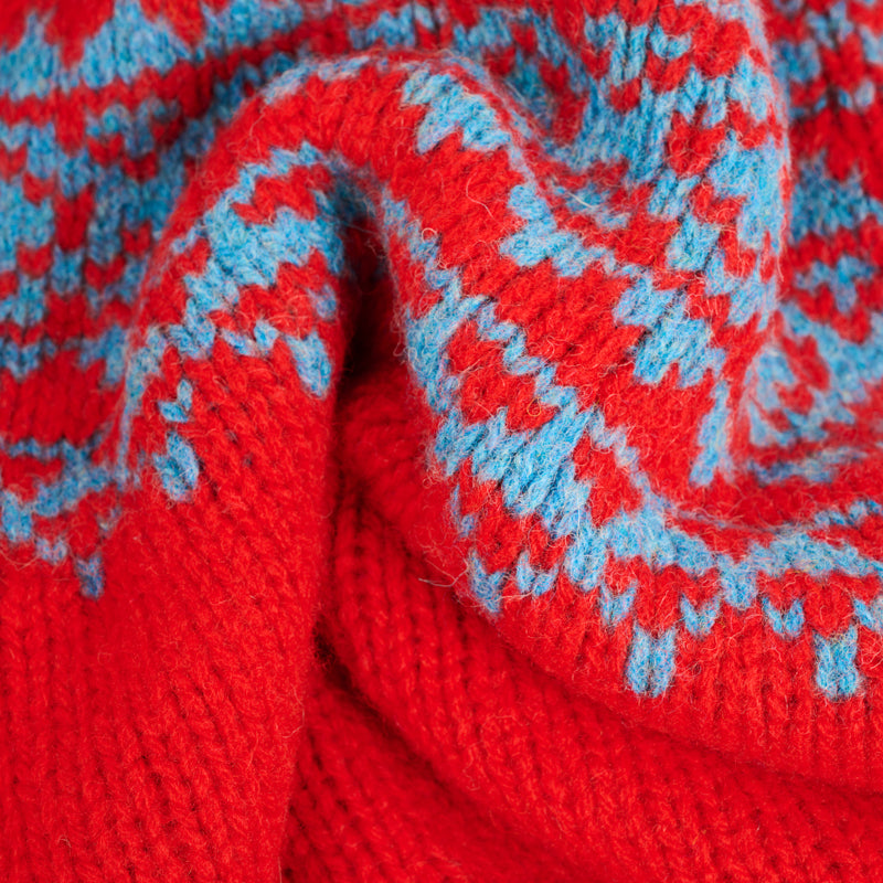 Girocollo raglan shetland fair isle yoke Tudor Pennan Bay Monsieur