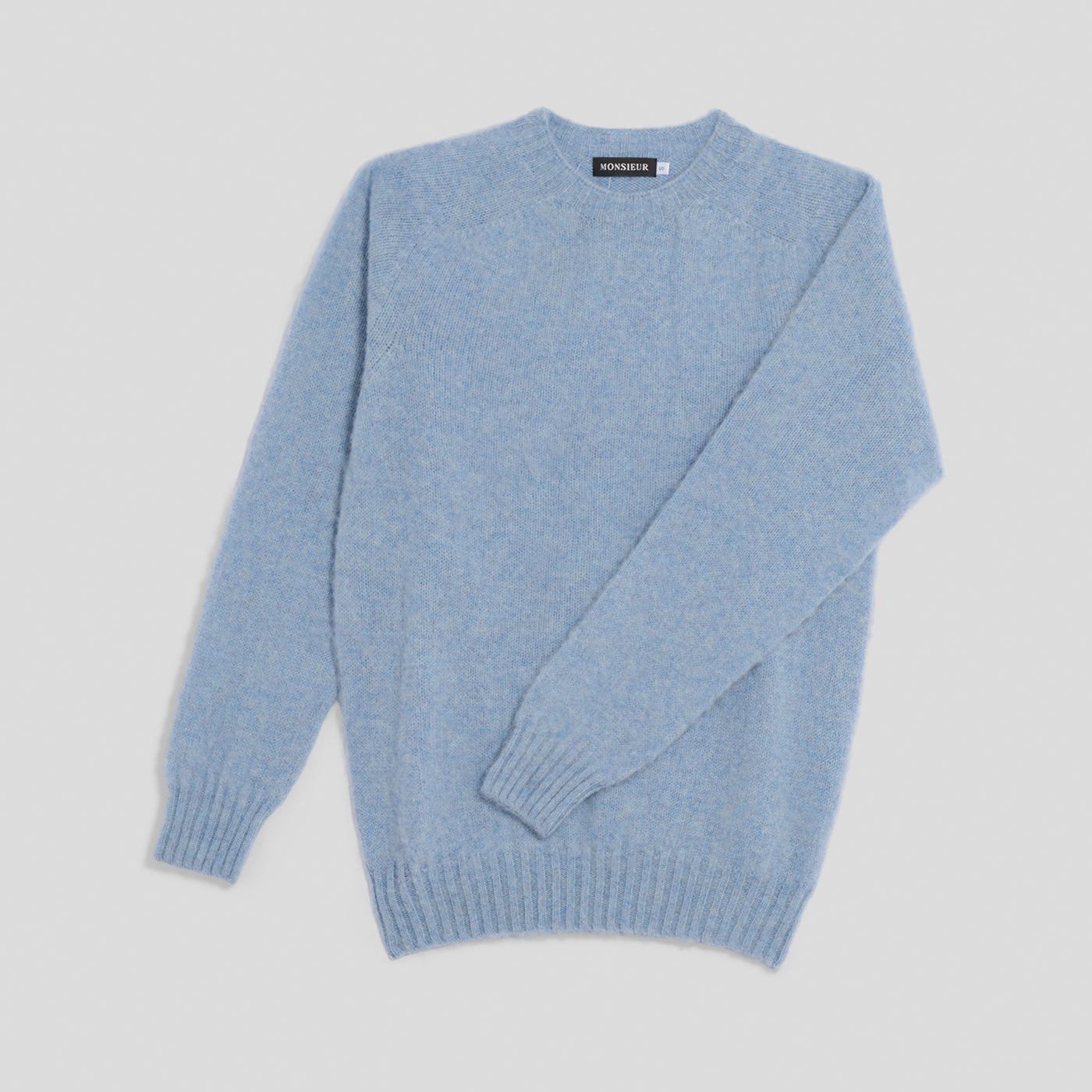 Girocollo raglan brushed shetland glacier Monsieur