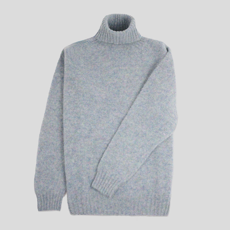 Collo alto raglan brushed shetland Sea Pearl Monsieur