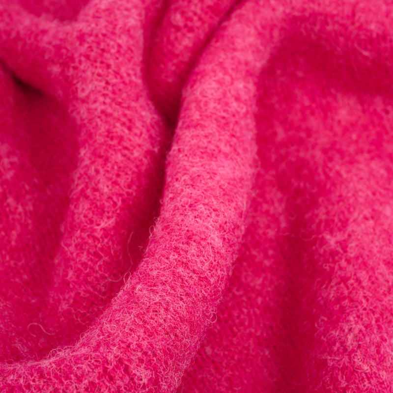 Collo alto raglan brushed shetland carnation Monsieur