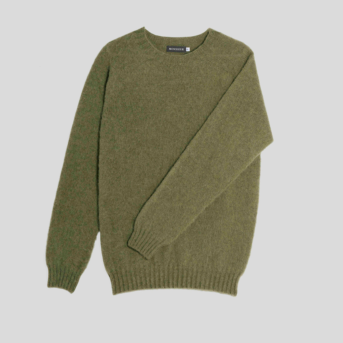 Girocollo raglan brushed shetland kale Monsieur