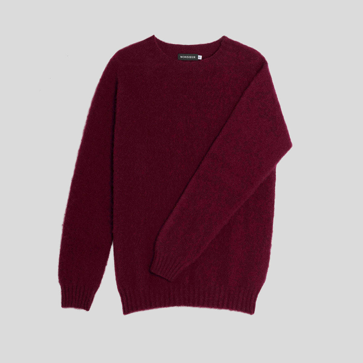 Girocollo raglan brushed shetland claret Monsieur