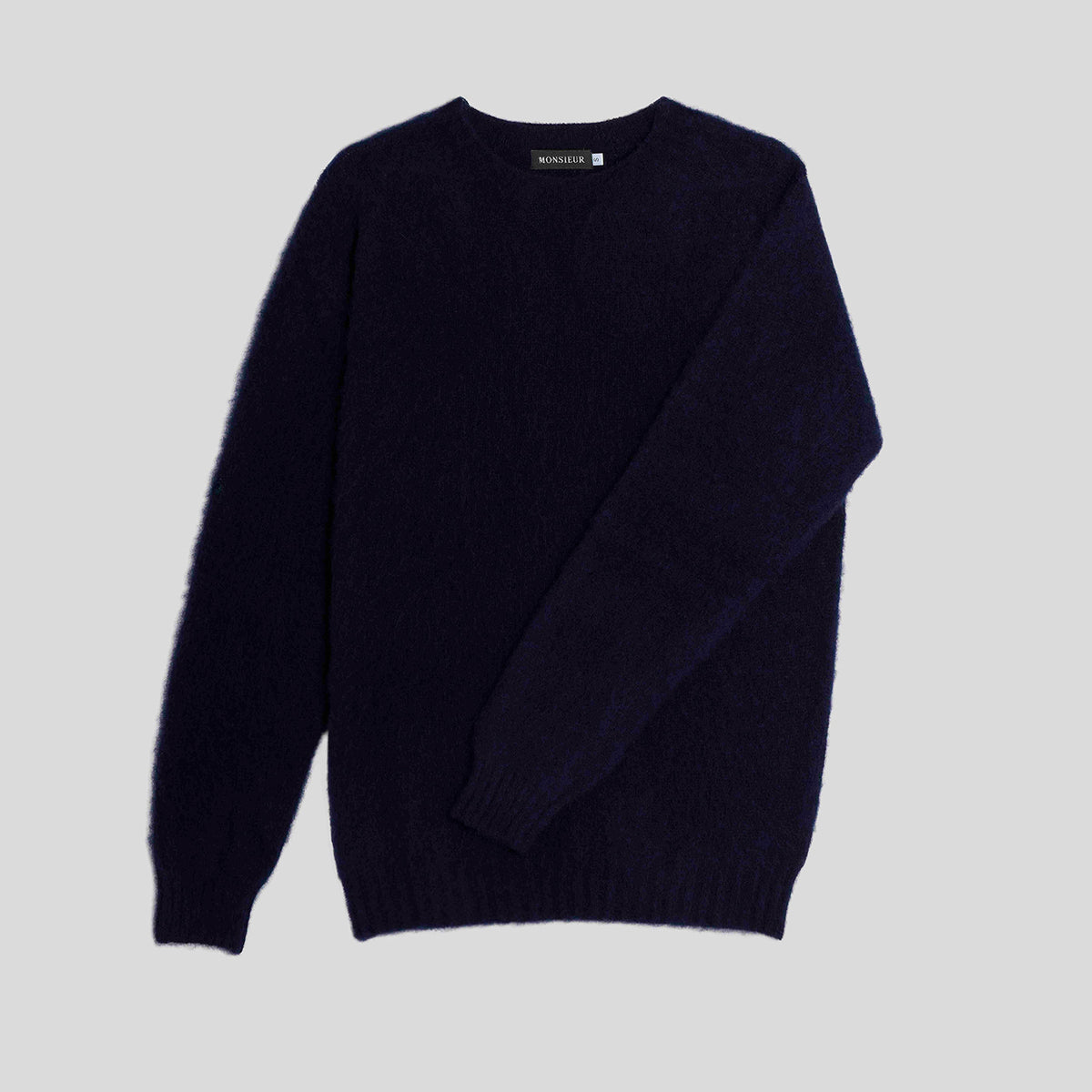 Girocollo raglan brushed shetland navy Monsieur