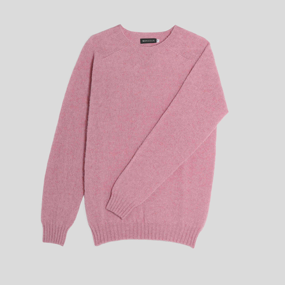 Girocollo raglan brushed shetland sakura Monsieur