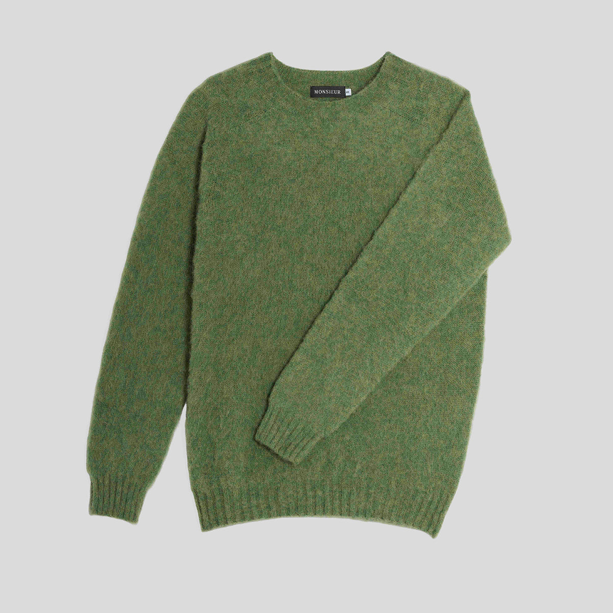Girocollo raglan brushed shetland baize Monsieur