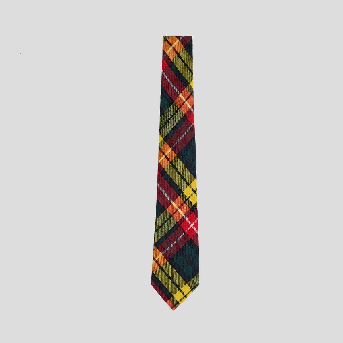 Cravatta lana tartan gialla rossa verde Monsieur