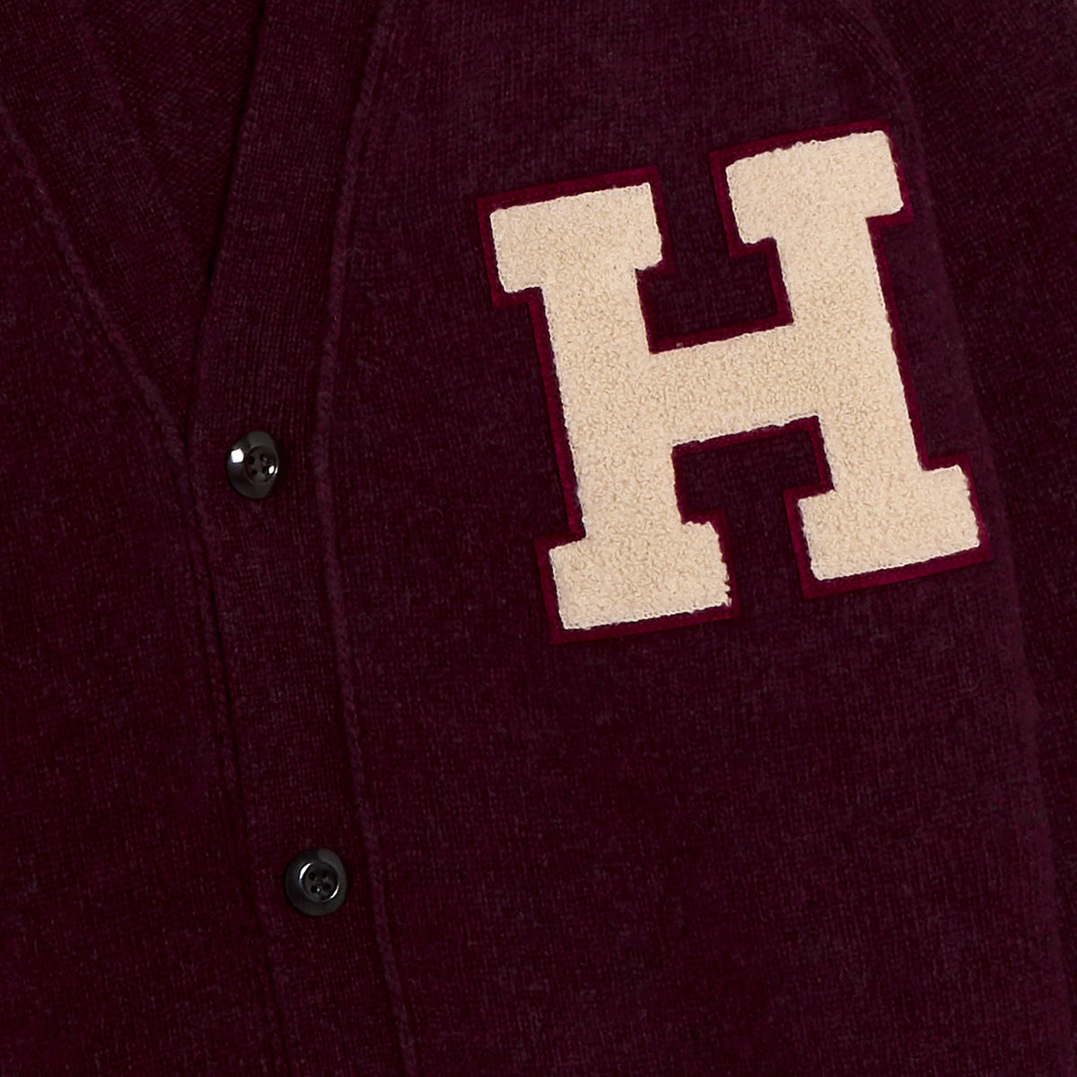 Cardigan lana Varsity Harvard bordeaux Chesapeake's