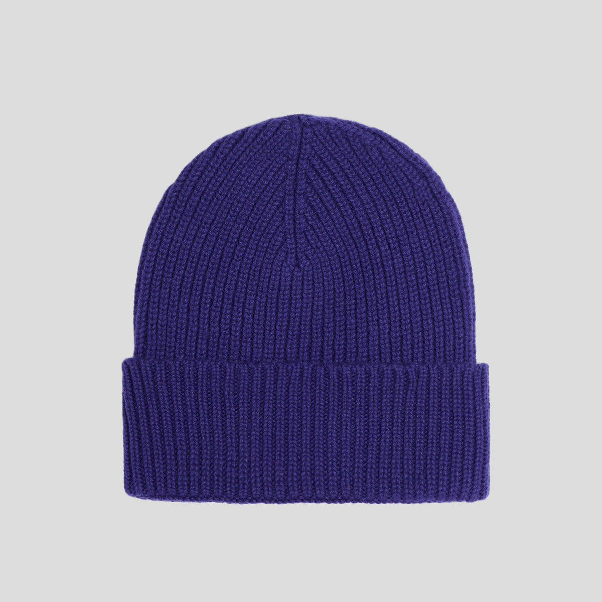 Cuffia coste strette cashmere cobalto Monsieur