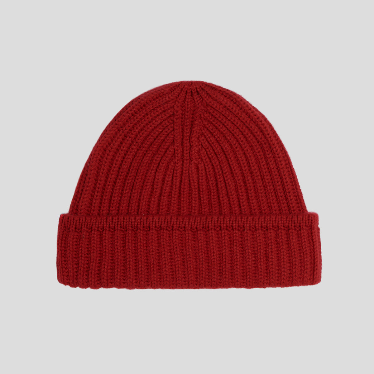 Cuffia pesante costa inglese cashmere rossa Monsieur