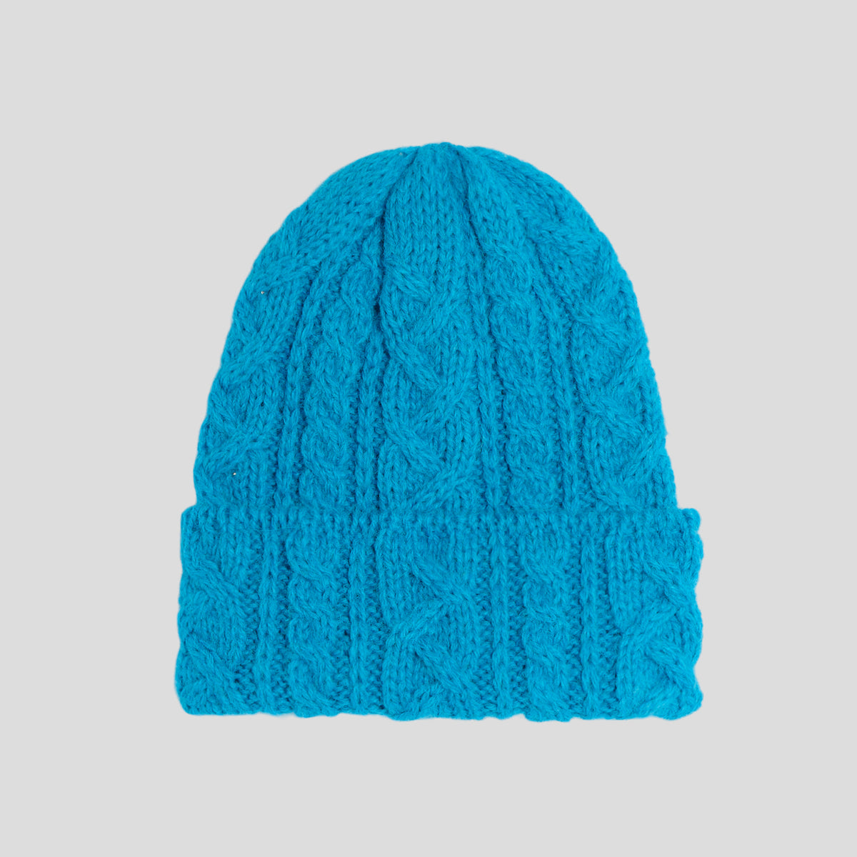 Cuffia treccia alpaca puffo Highland2000