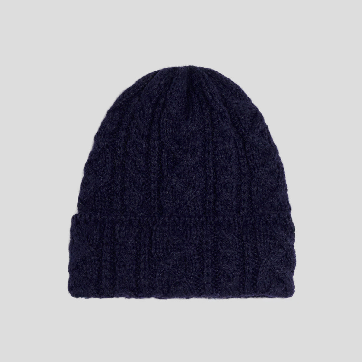 Cuffia treccia alpaca navy Highland2000