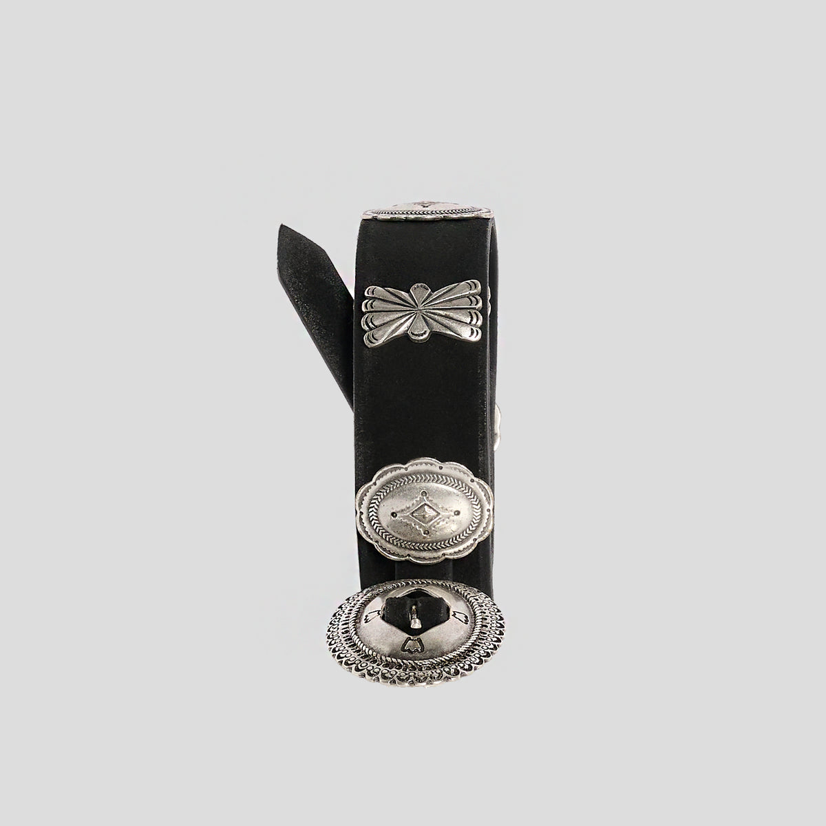 Cintura western conchos camoscio nera Monsieur
