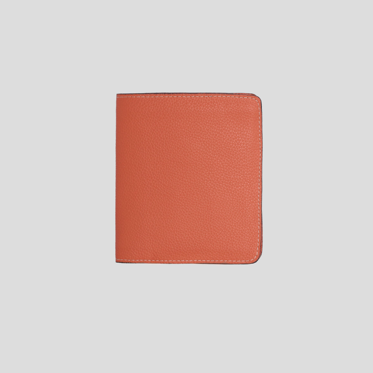 Portafoglio multi carte pelle arancione Monsieur