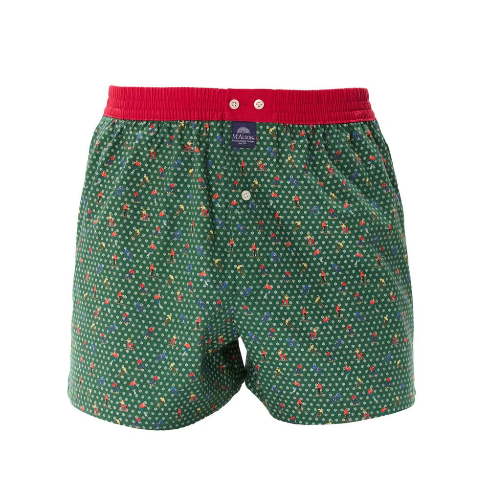 Boxer sciatori verde McAlson