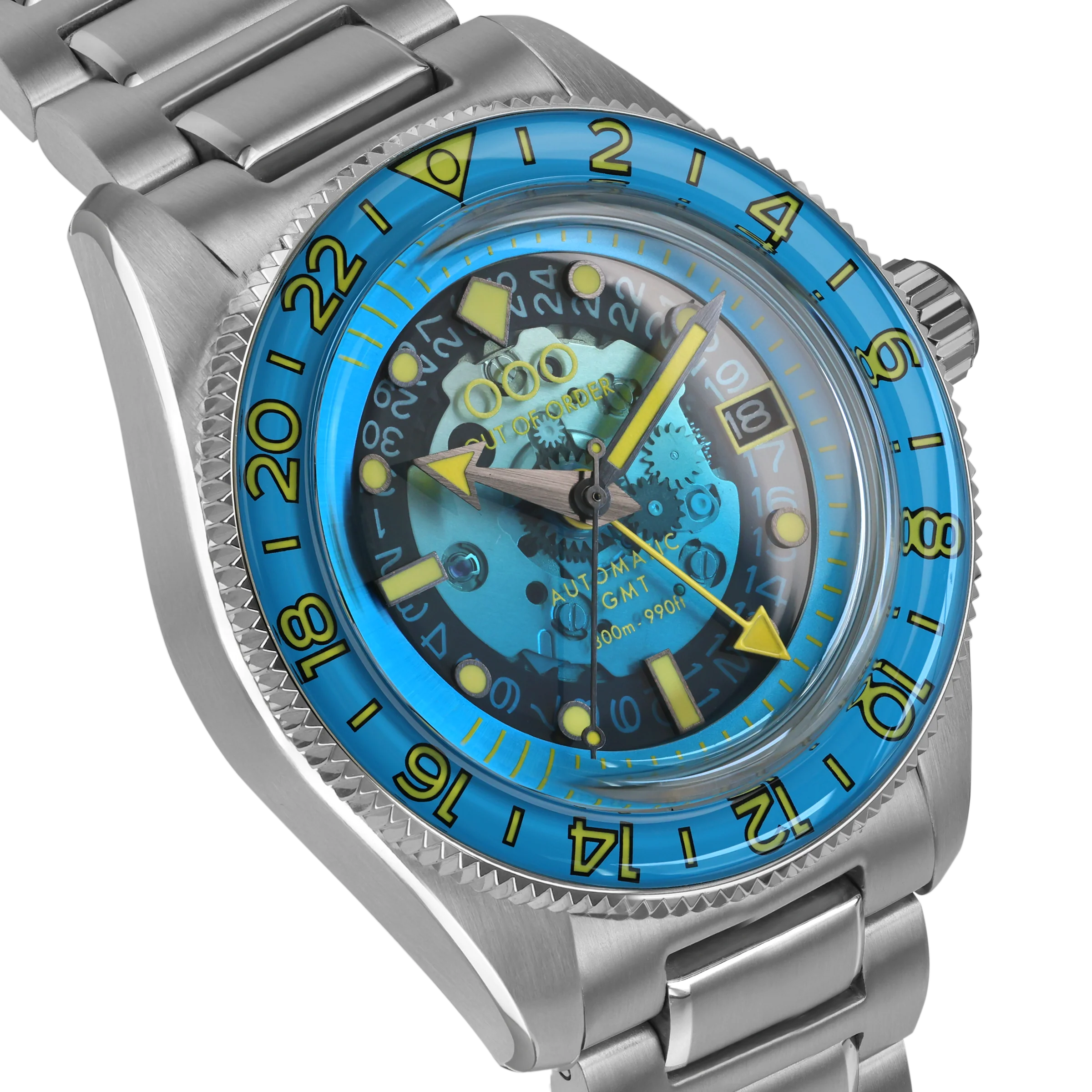 Angelo Azzurro Automatic GMT LIMITED EDITION OUT OF ORDER