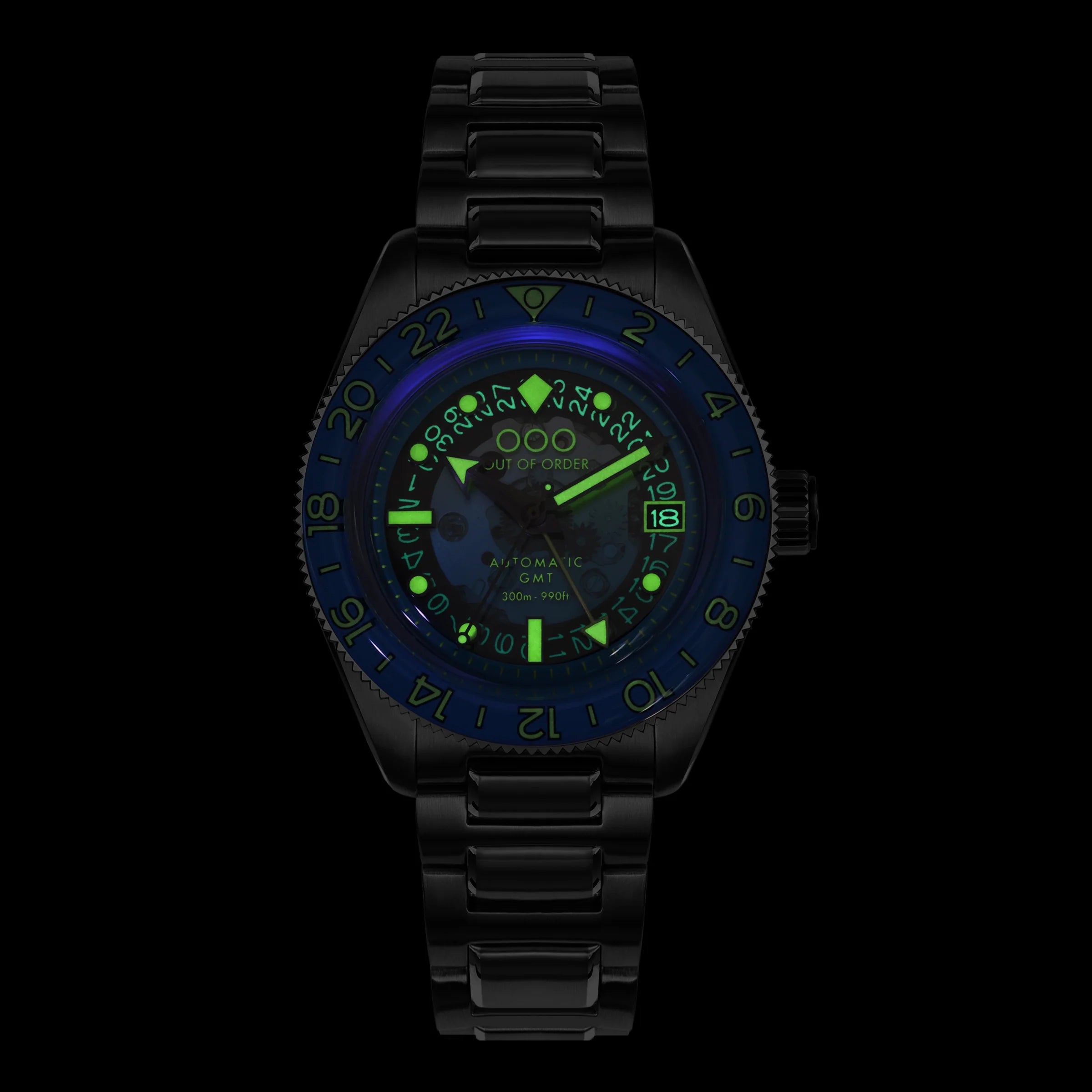 Angelo Azzurro Automatic GMT LIMITED EDITION OUT OF ORDER