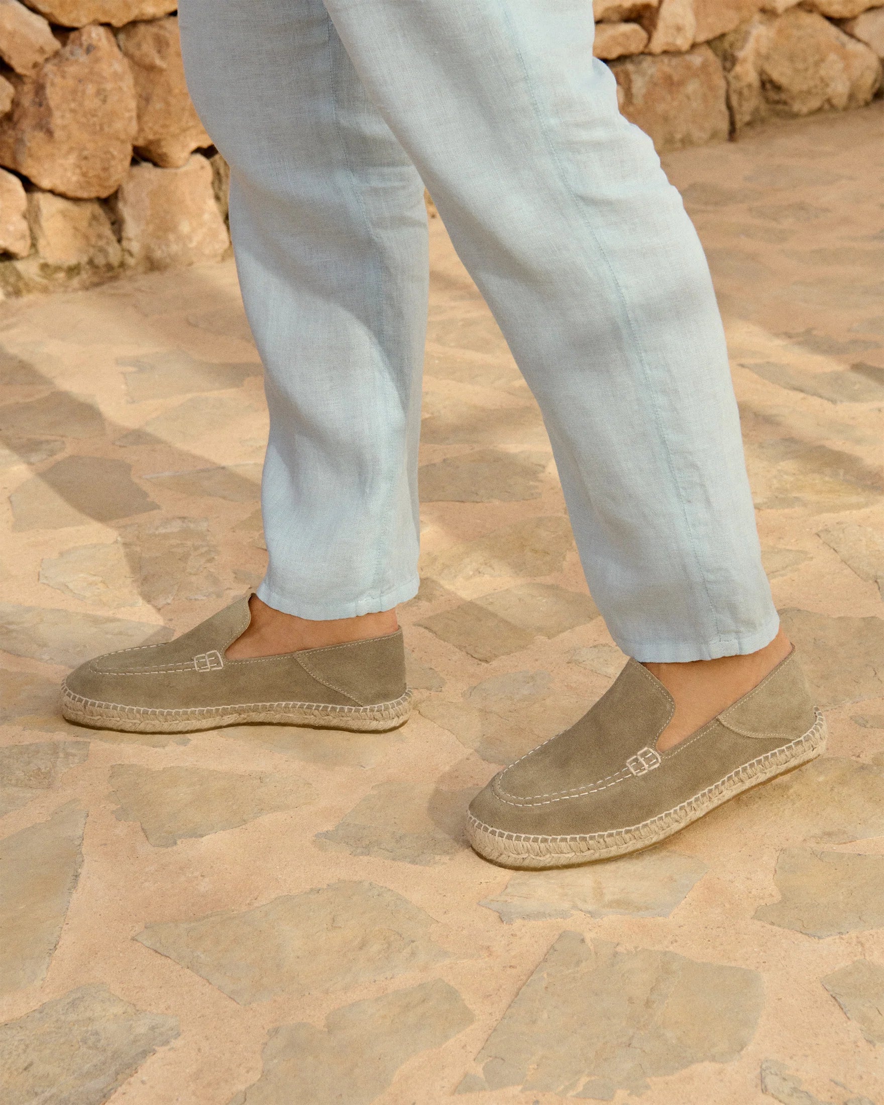 Mocassino suede Traveler loafers espadrilles Forest Manebì