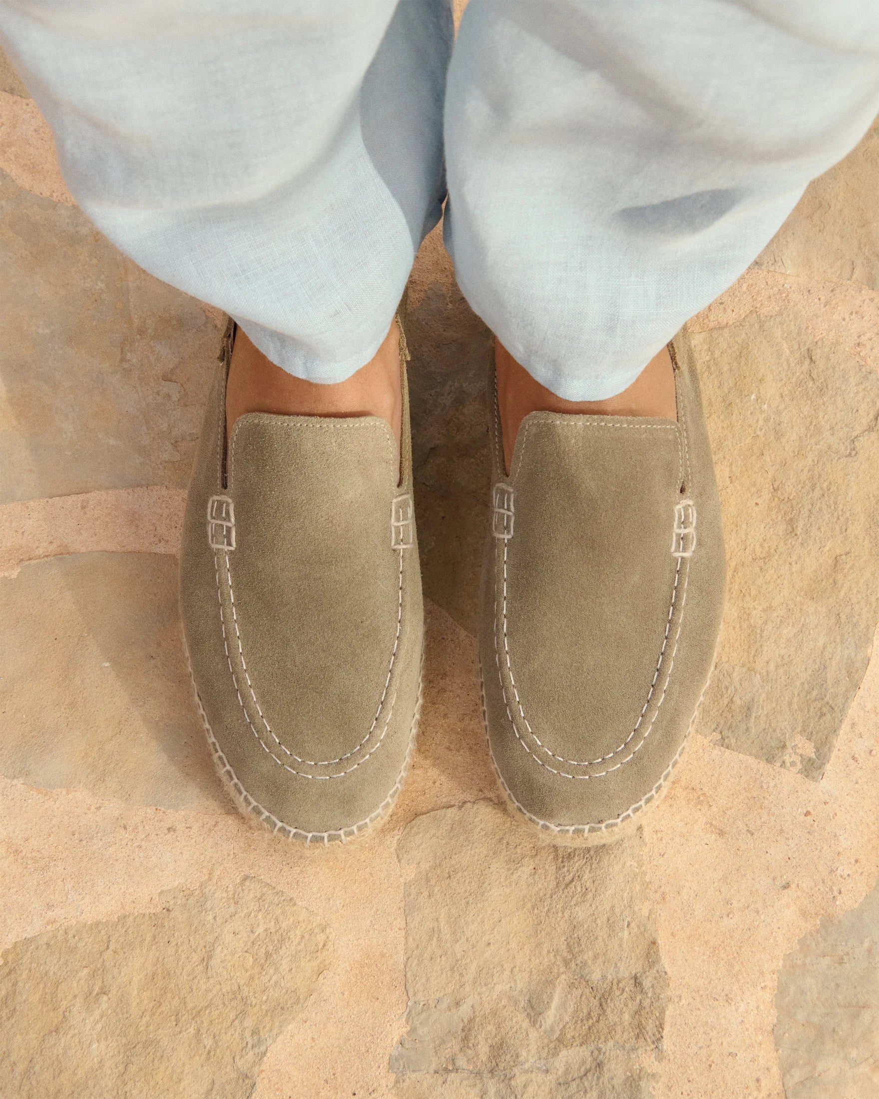 Mocassino suede Traveler loafers espadrilles Forest Manebì