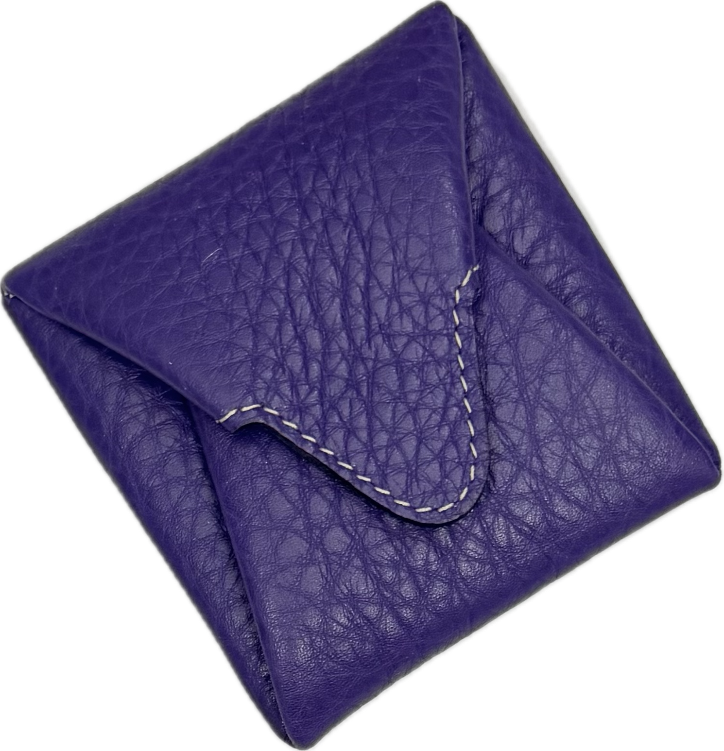 Portamonete pelle viola Monsieur