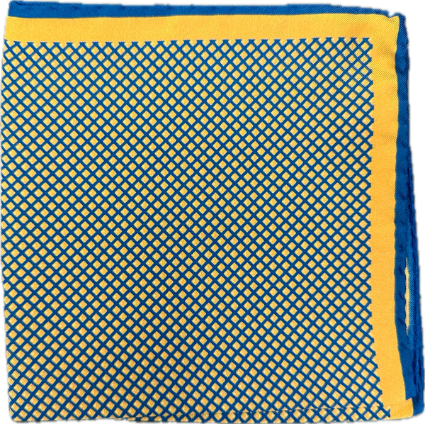 Pocket square fantasia soli verde seta Fefè