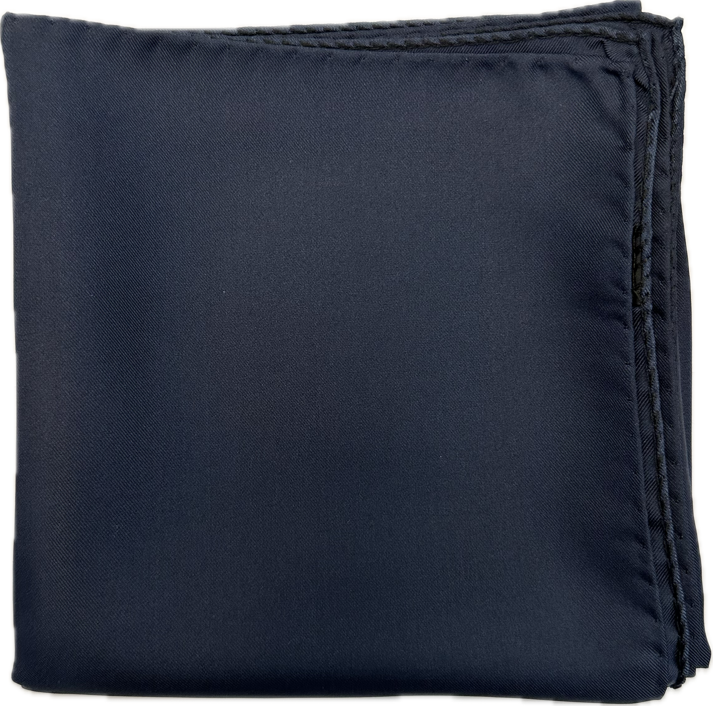 Sciarpa bandana seta tinta unita navy Monsieur