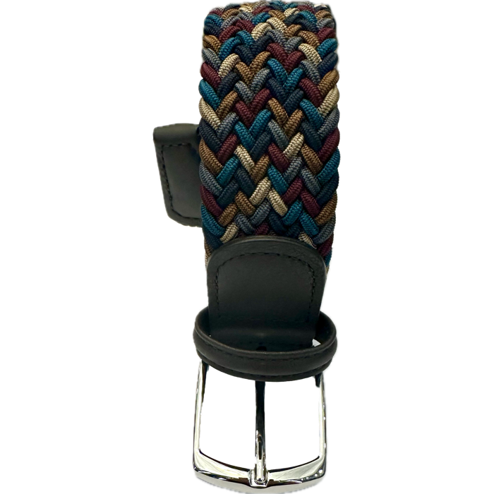 Cintura elasticizzata multicolor blu ottanio bordeaux grigia marrone beige rifinita moro Monsieur