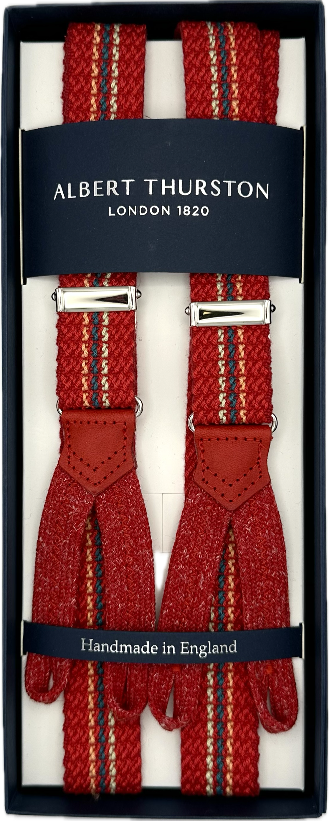 Bretelle elastico regimental rossa Albert Thurston