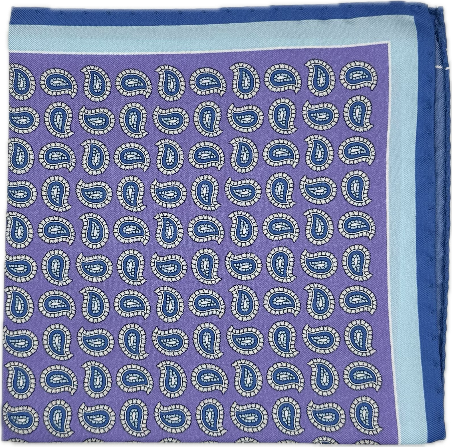 Pocket square paisley lilla Fefè