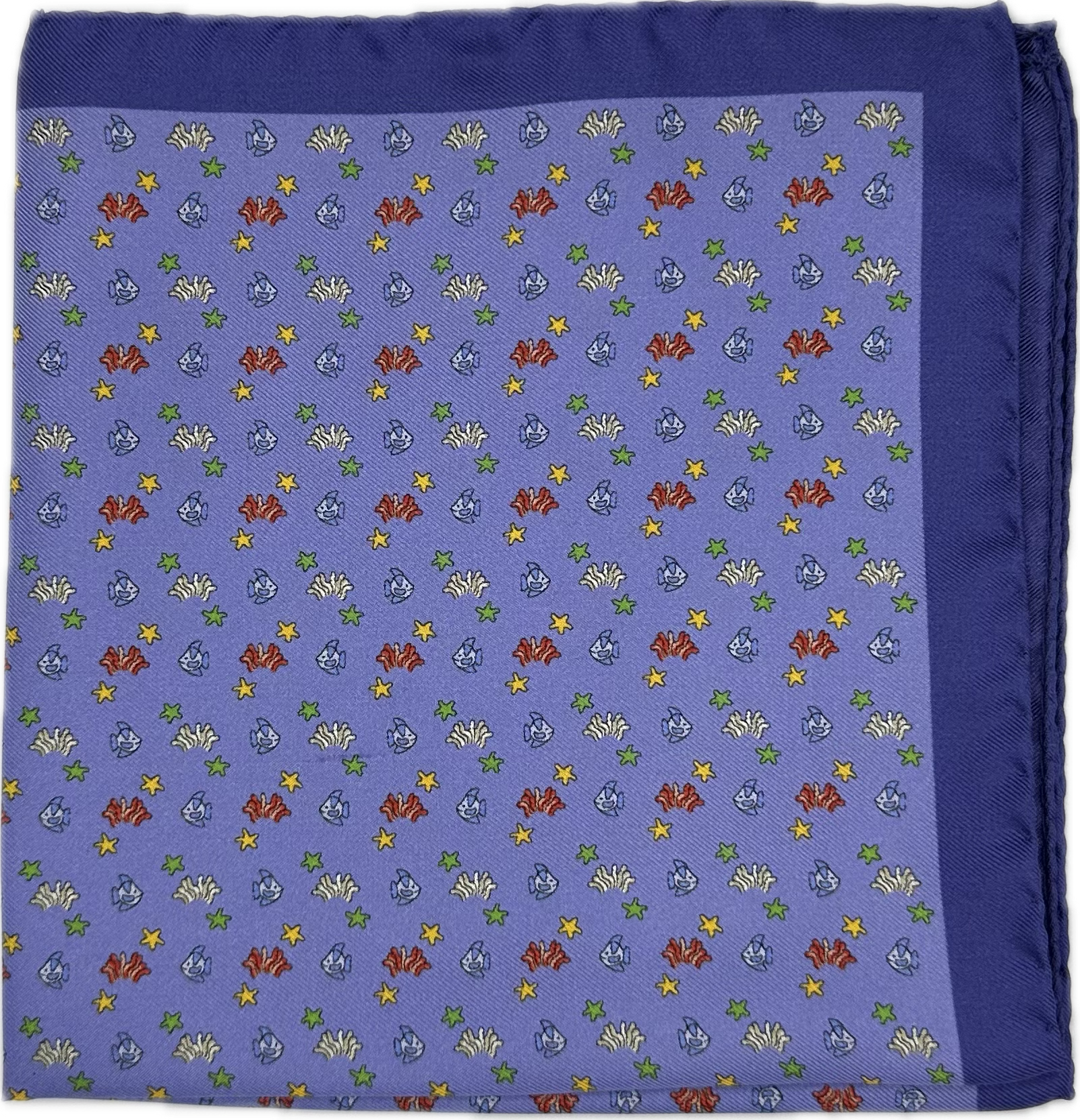 Pocket square pesci viola Fefè