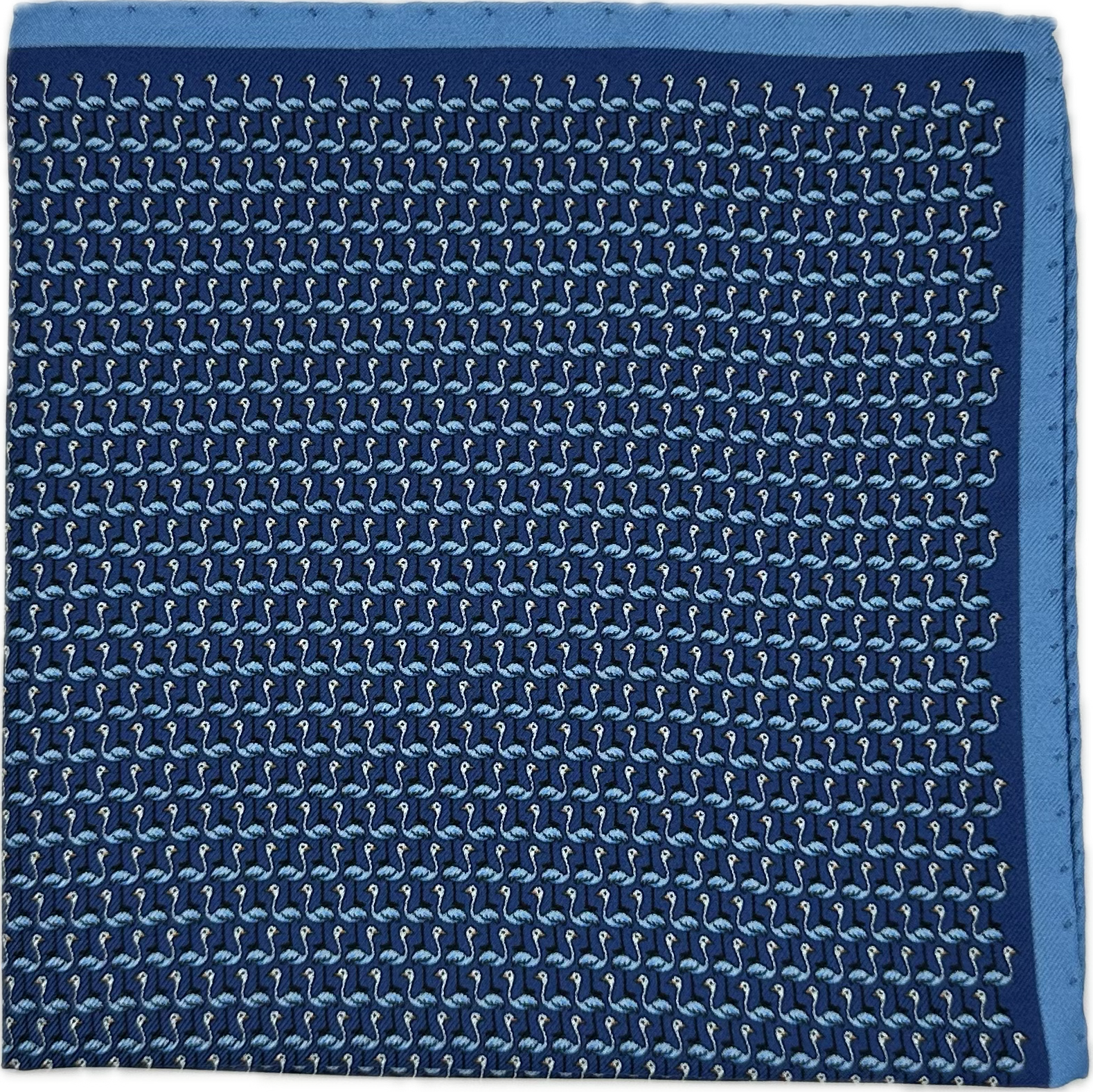 Pocket square fenicotteri blu Fefè
