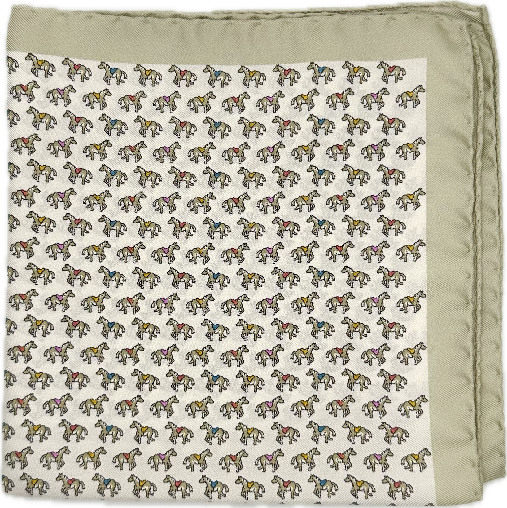 Pocket square cavallini avorio Fefè