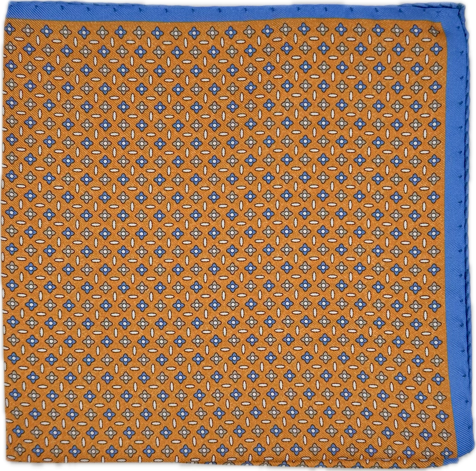 Pocket square micro fantasia arancione Fefè