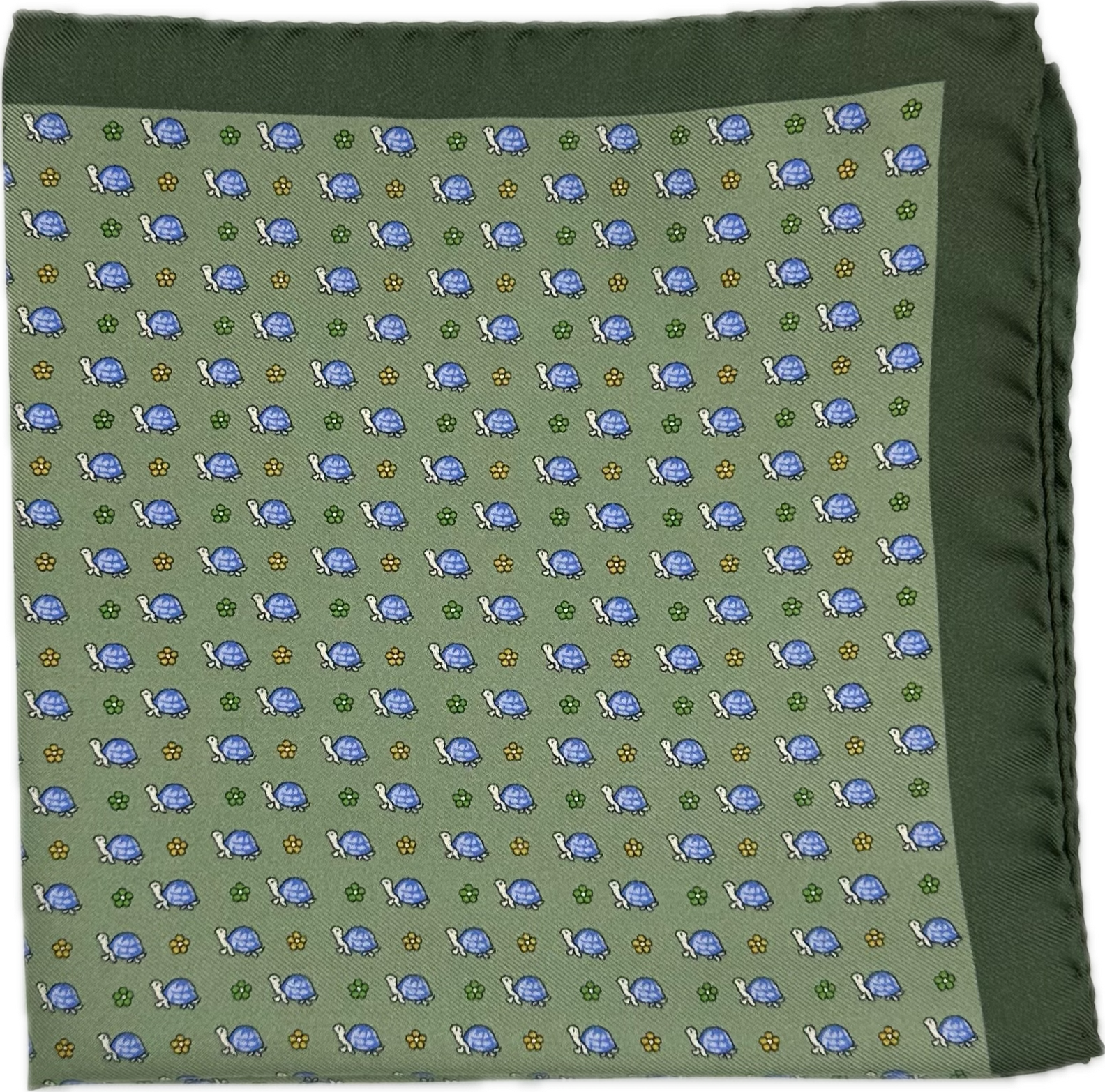 Pocket square tartarughe verde Fefè