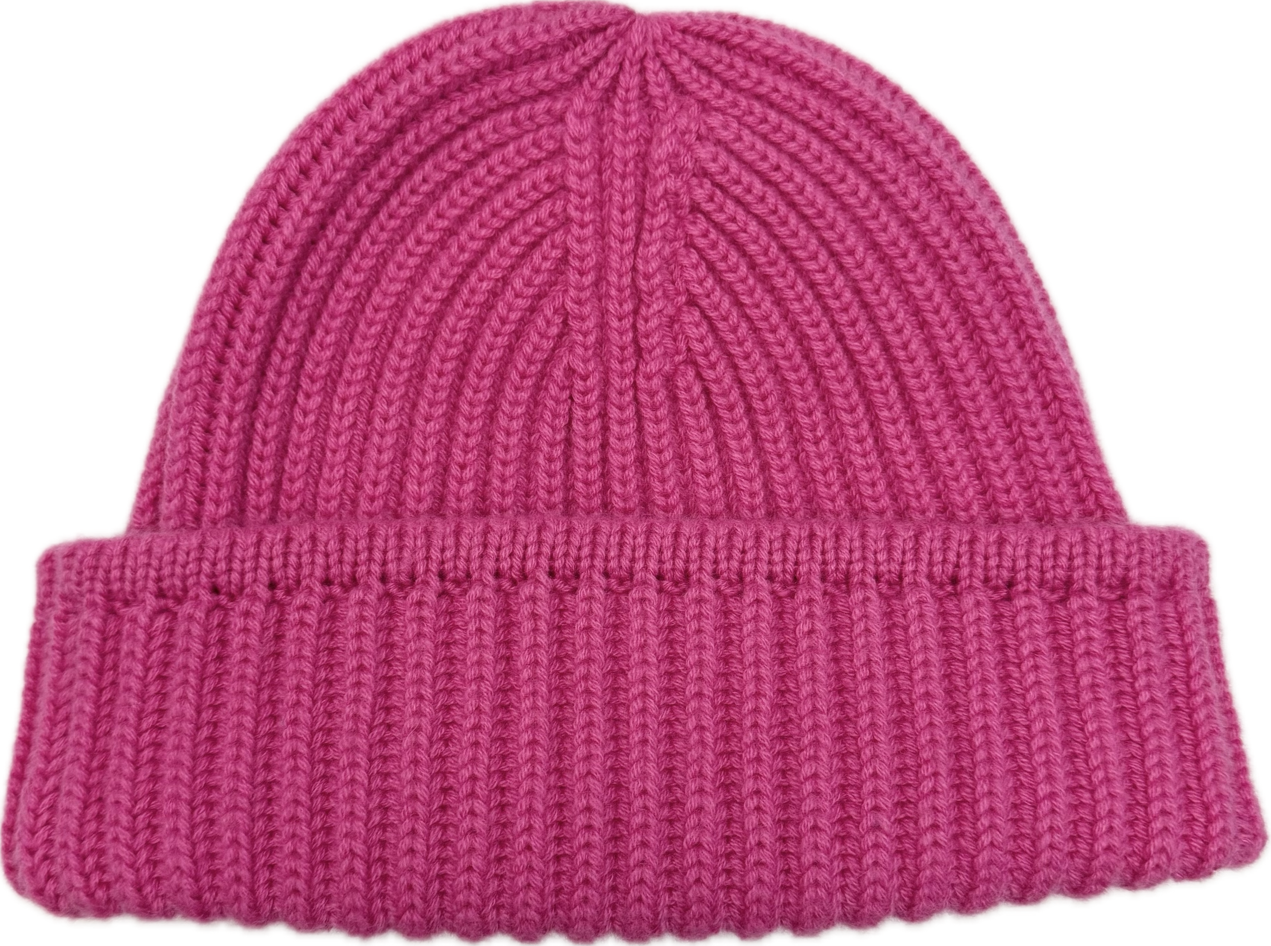 Cuffia pesante costa inglese cashmere magenta Monsieur