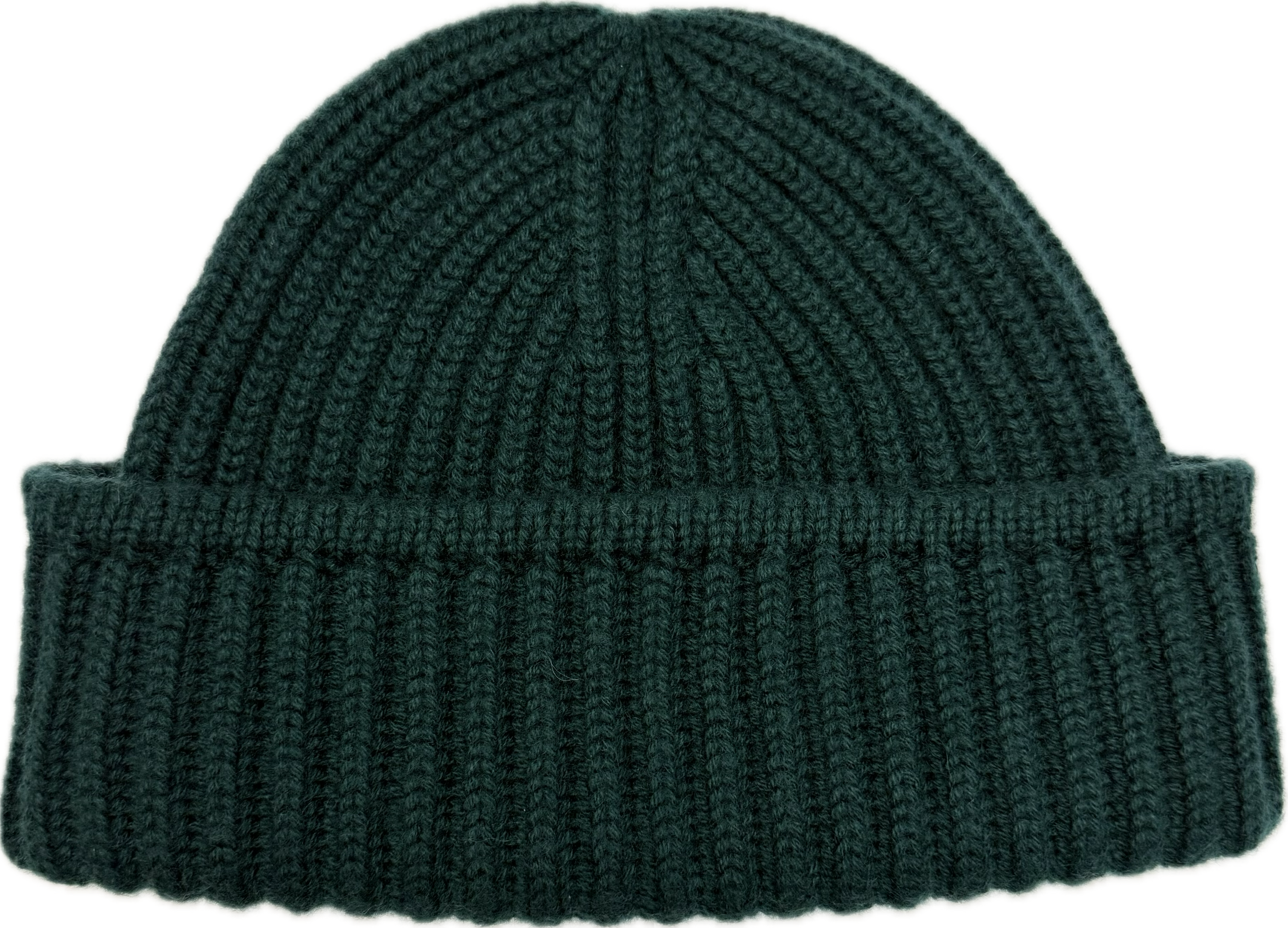 Cuffia pesante costa inglese cashmere verde bosco Monsieur