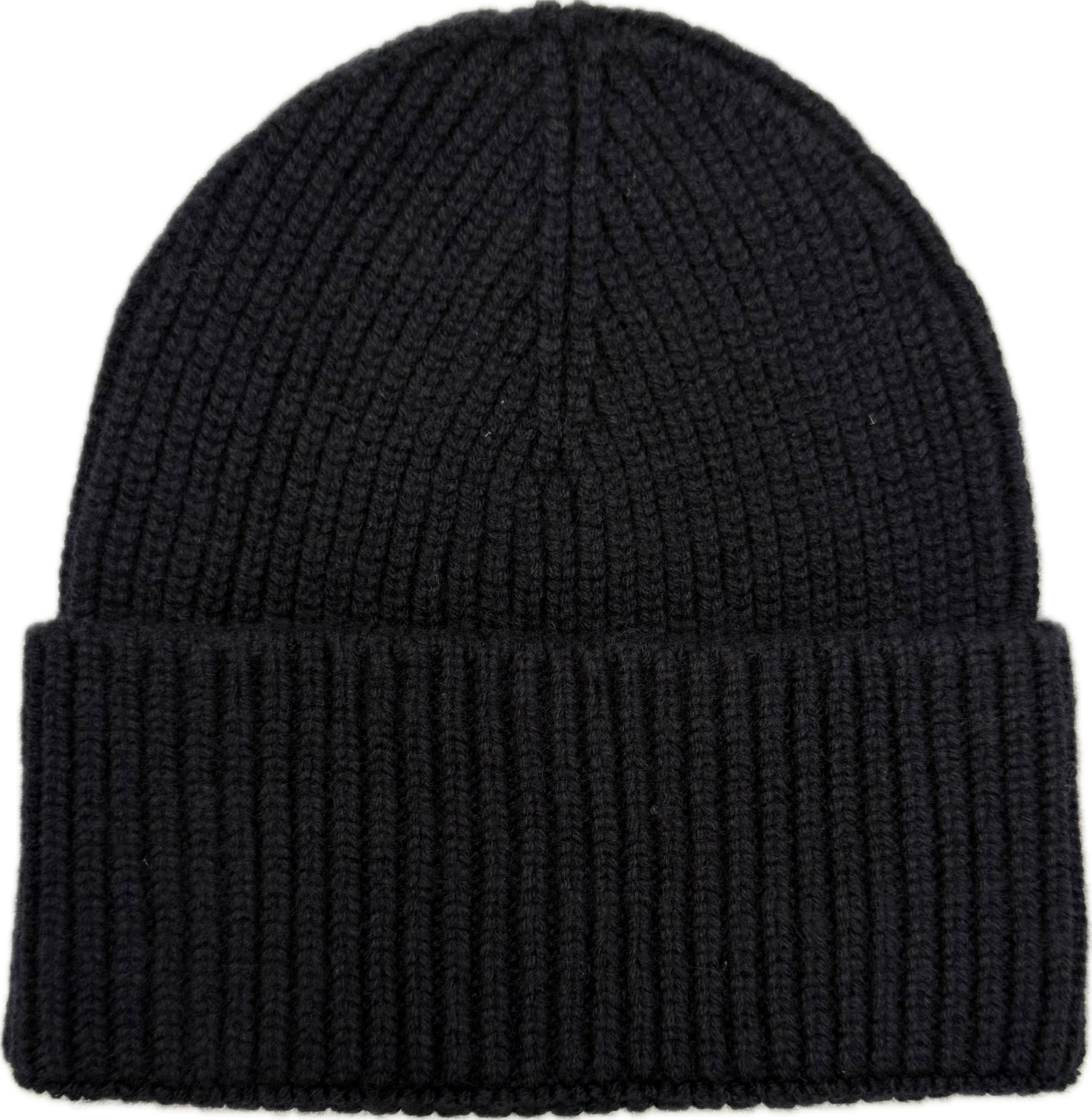 Cuffia coste strette cashmere navy Monsieur