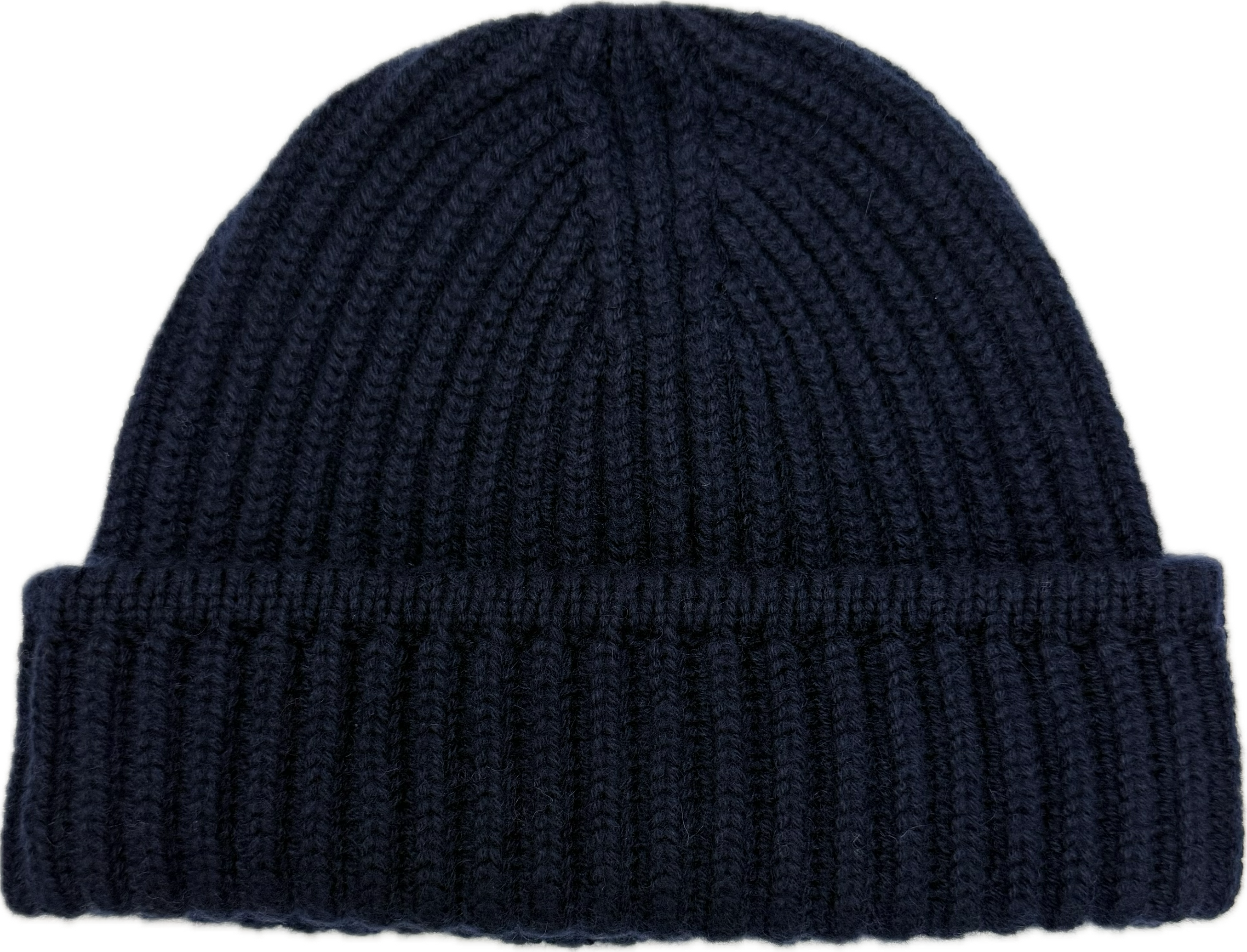 Cuffia pesante costa inglese cashmere blu Monsieur