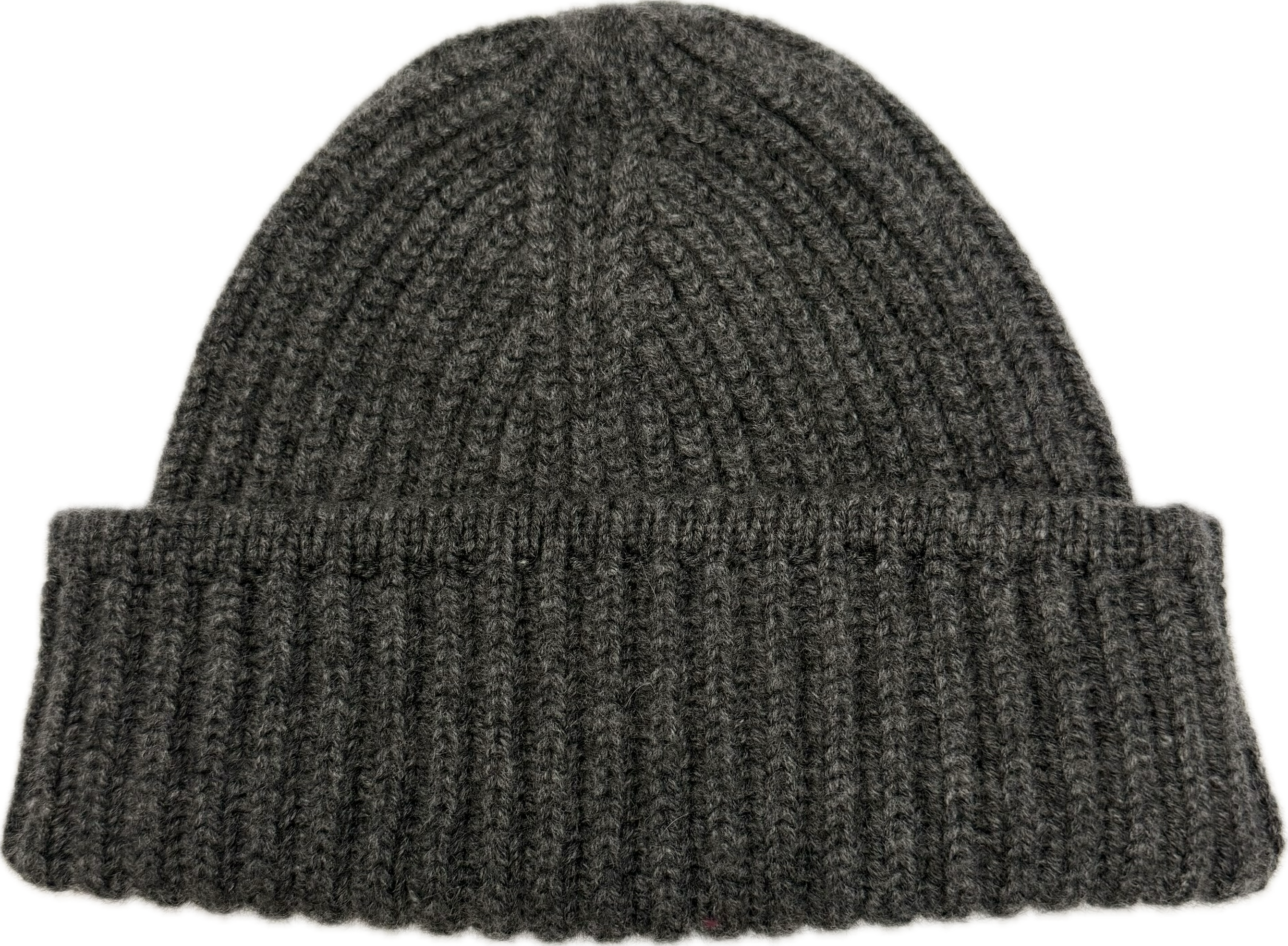 Cuffia pesante costa inglese cashmere grigia Monsieur