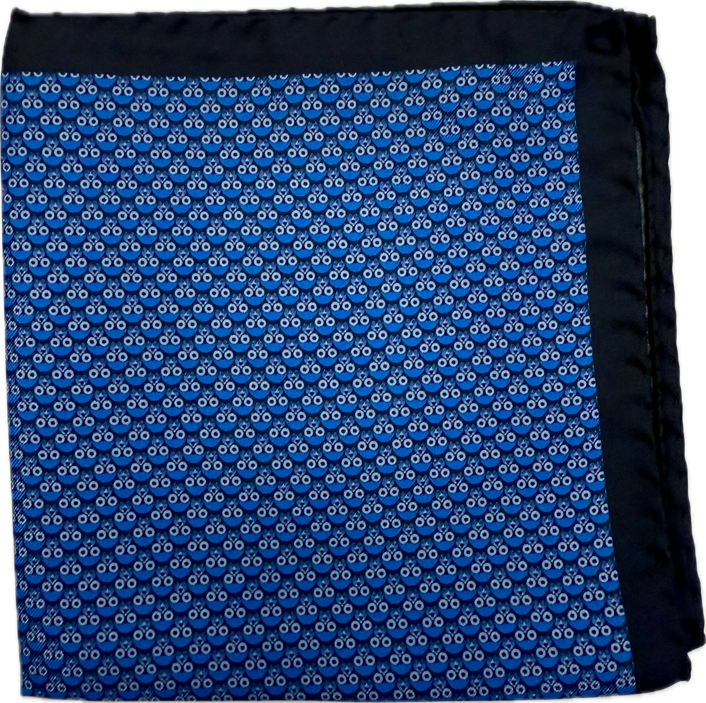 Pocket square lupi navy e royal Fefè