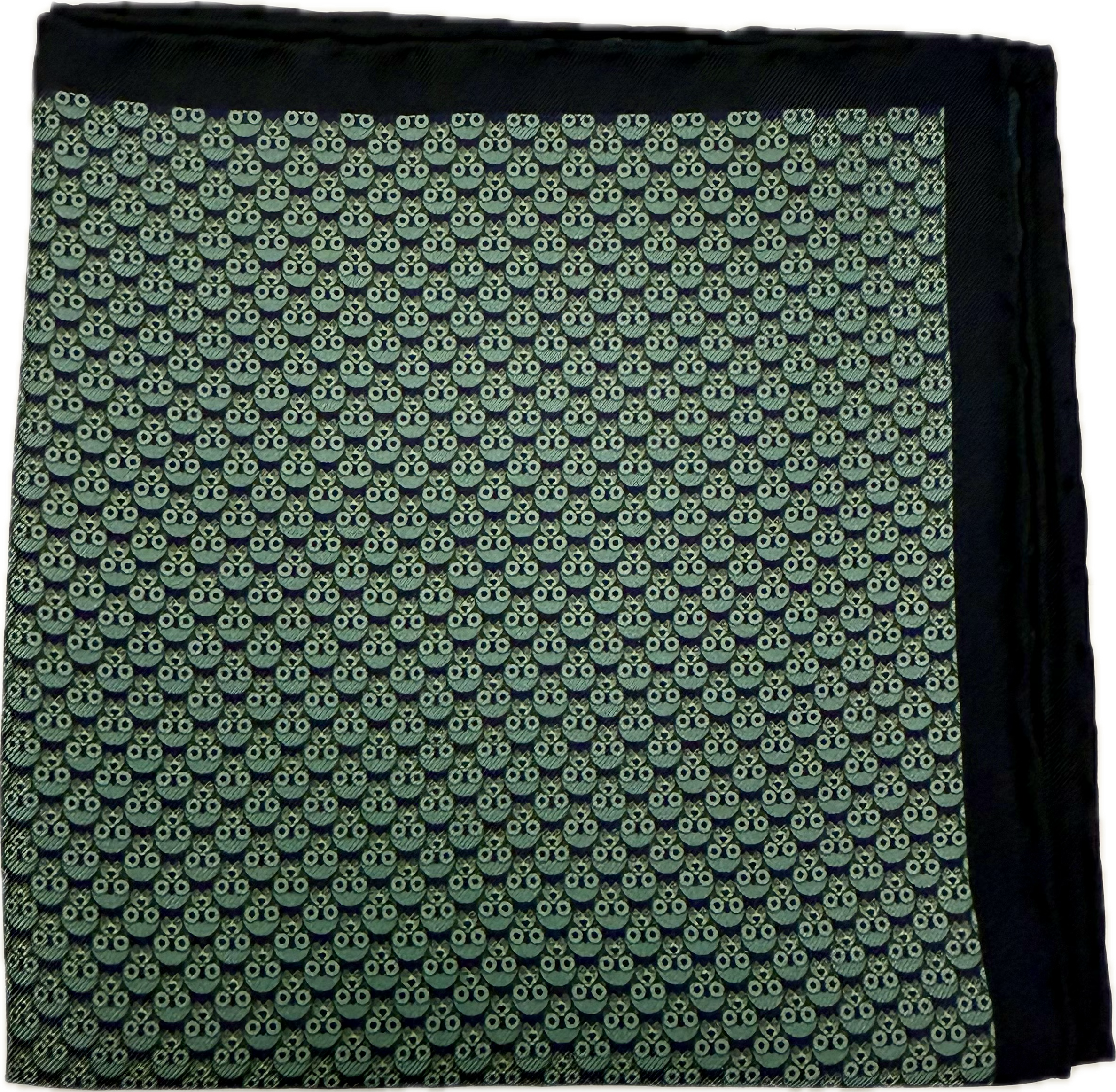 Pocket square lupi verde e blu Fefè