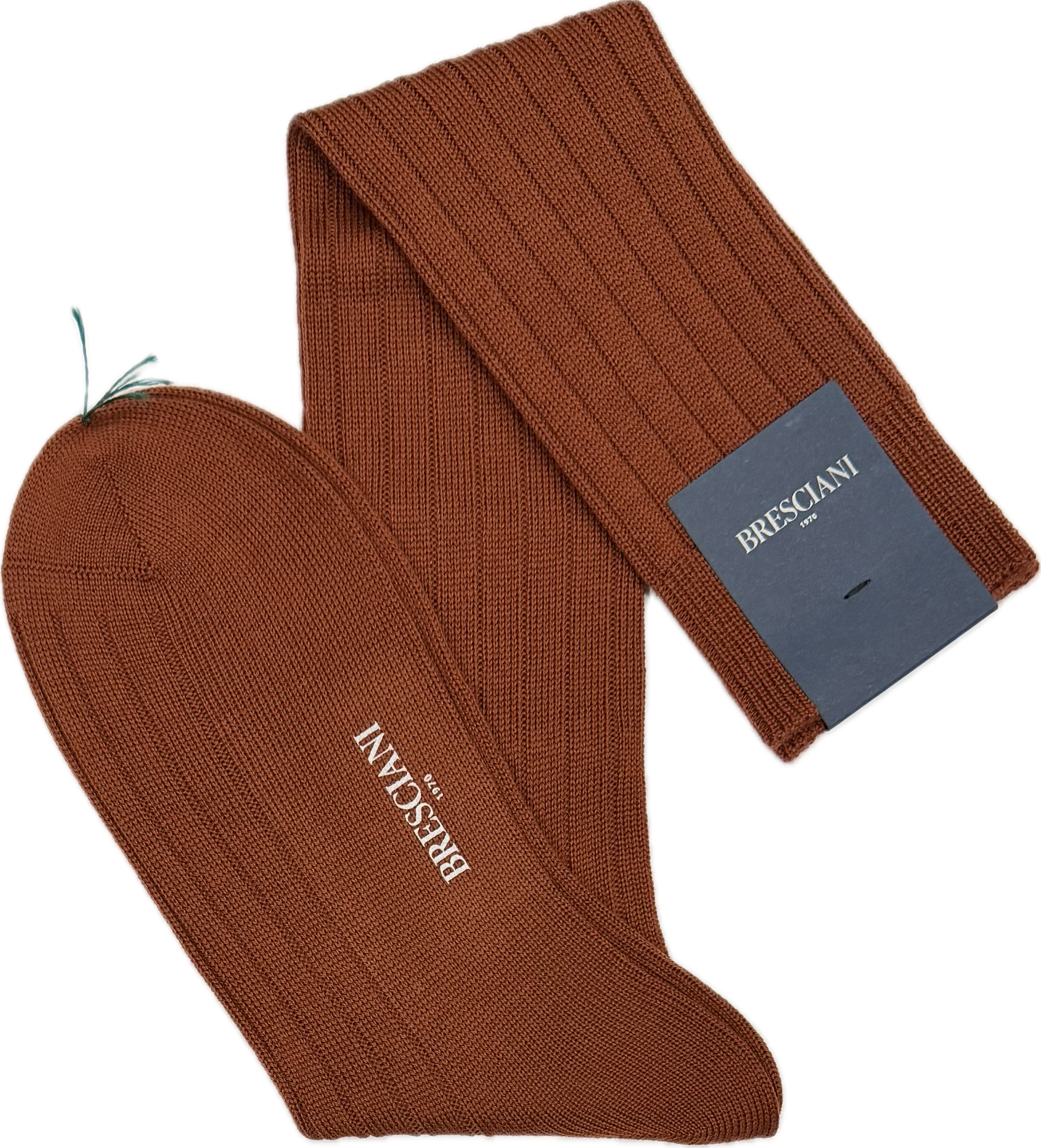 Calze lana pesante a coste cocco Bresciani