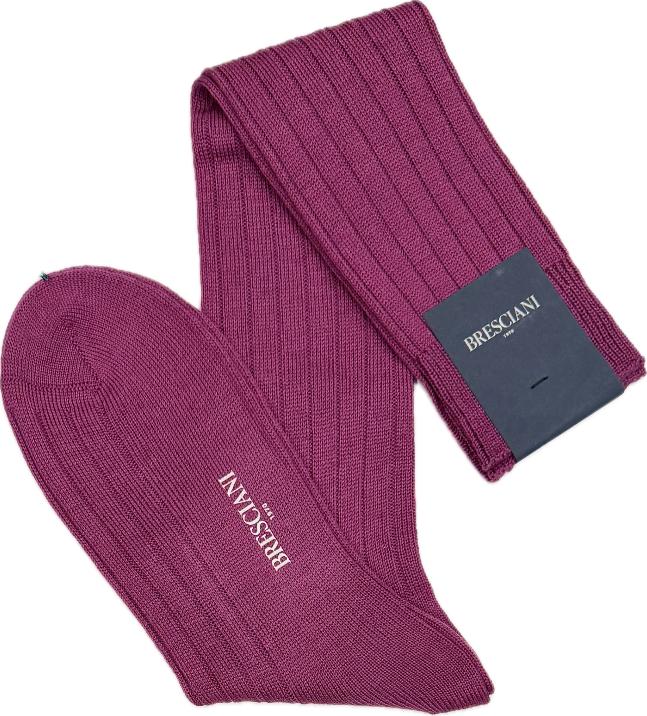 Calze lana pesante a coste lava Bresciani