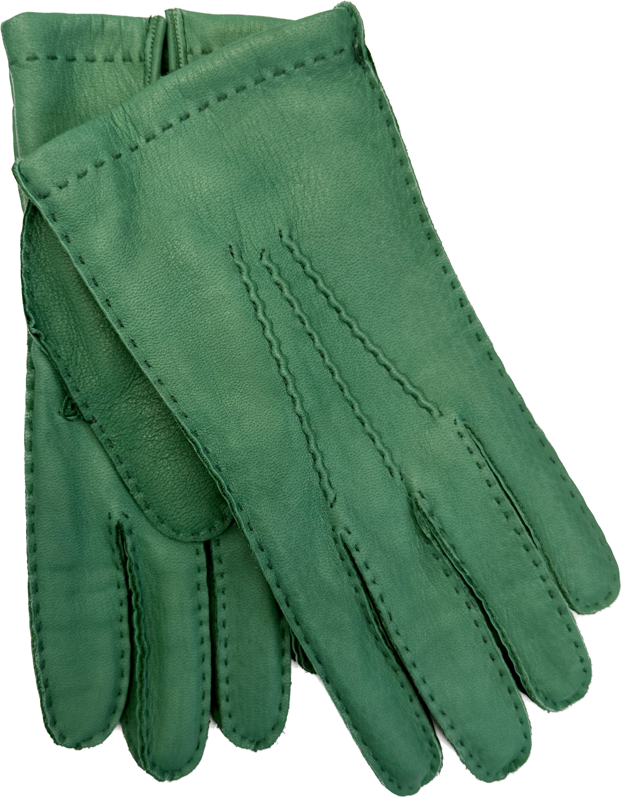 Guanto pelle cervo verde chiaro Monsieur