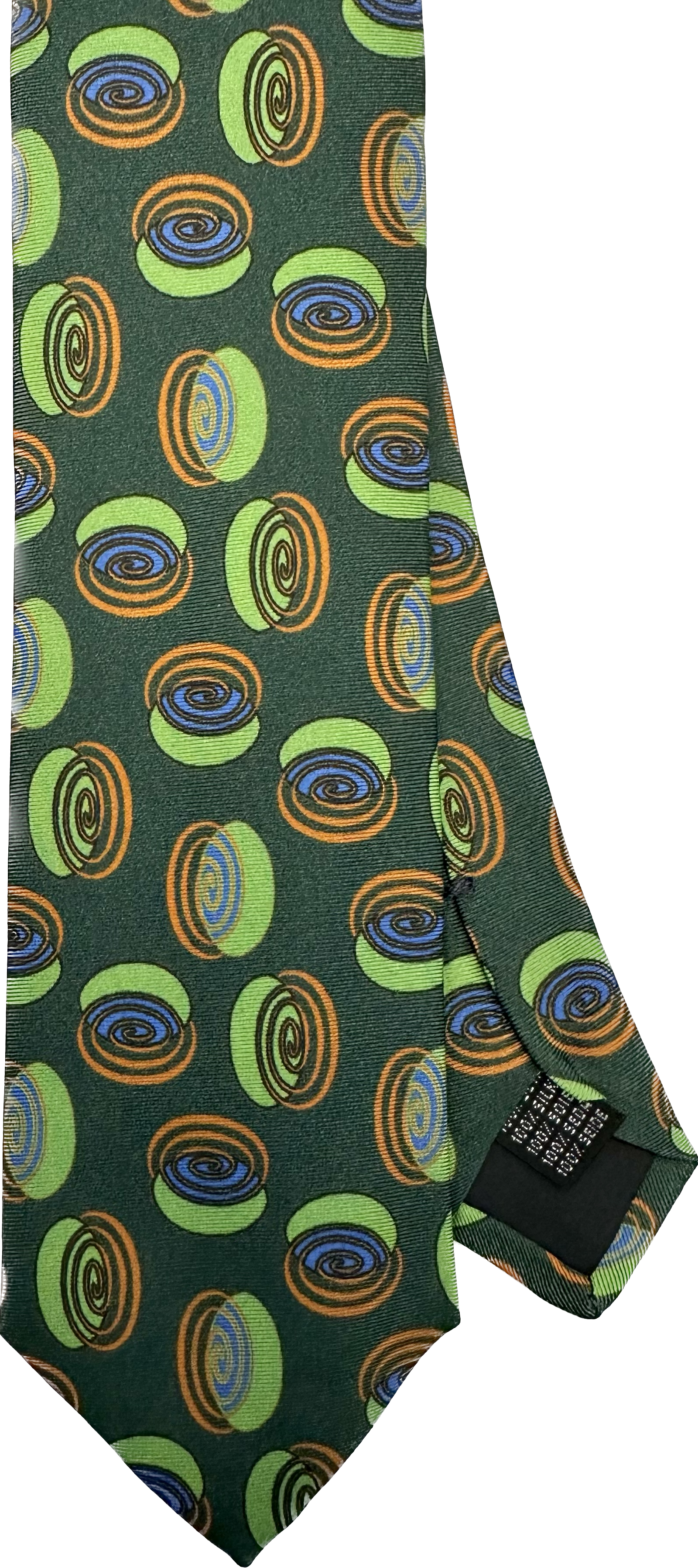 Cravatta seta seventy verde Monsieur